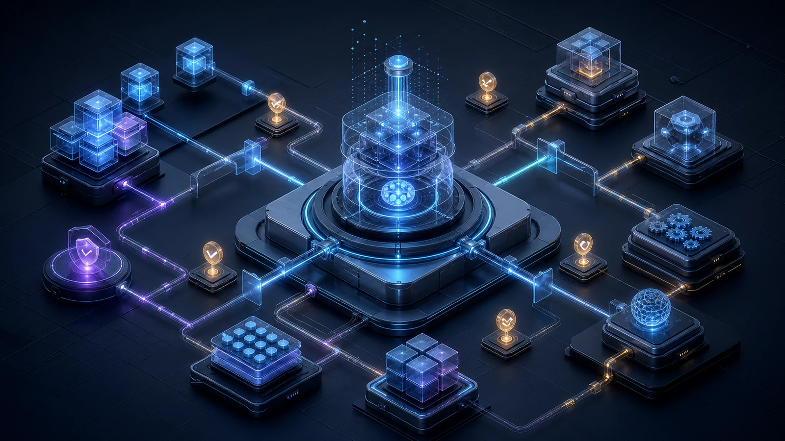 Editorial Python agent architecture connecting schemas, dependencies, tool permissions, trace evidence, and human-reviewed outcomes